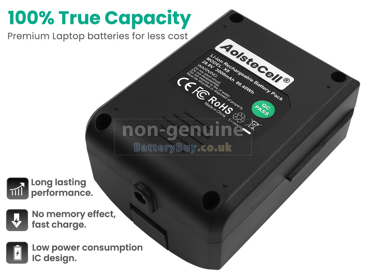 replacement battery for Moosoo X8
