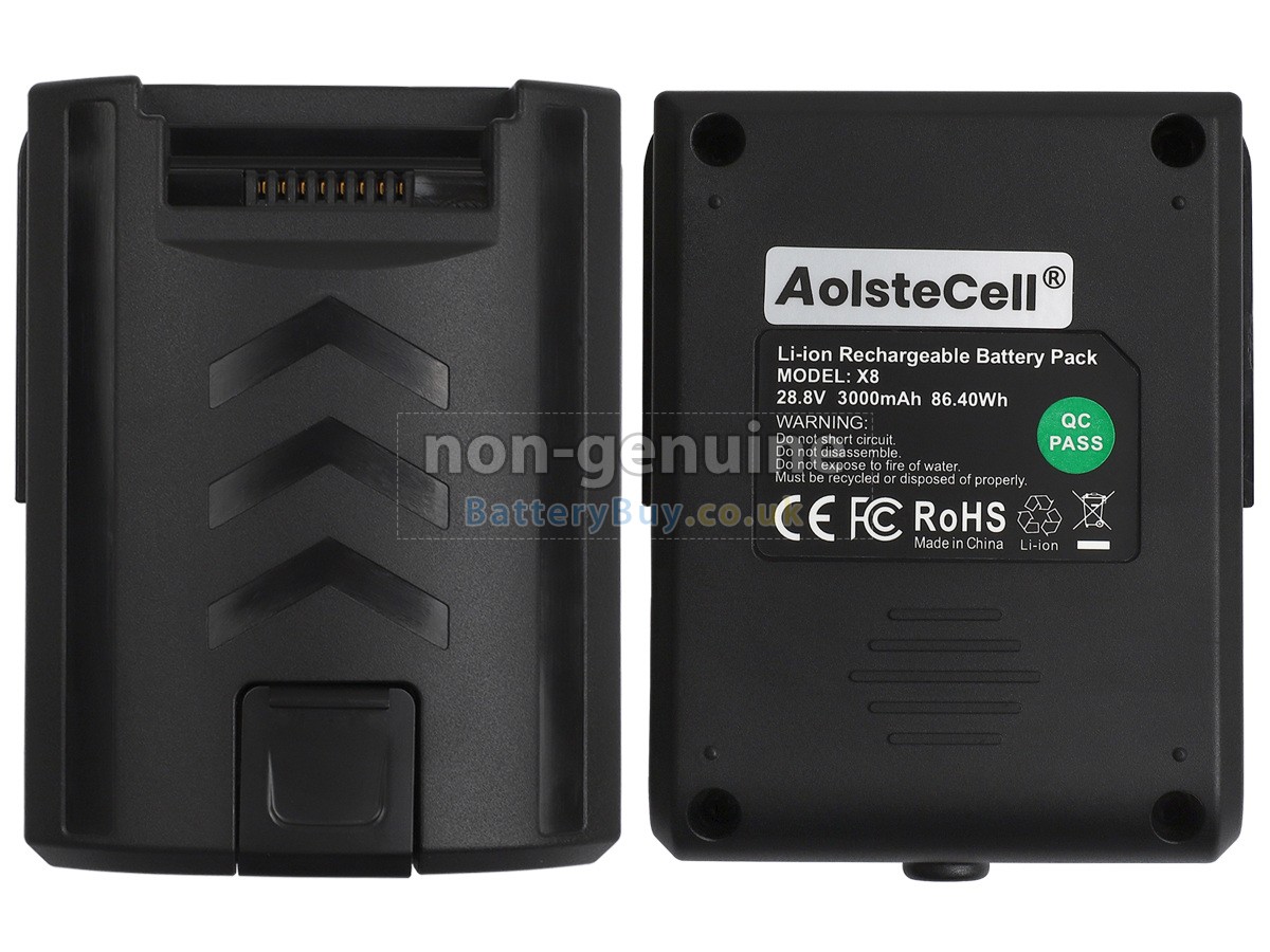 replacement battery for Moosoo X8
