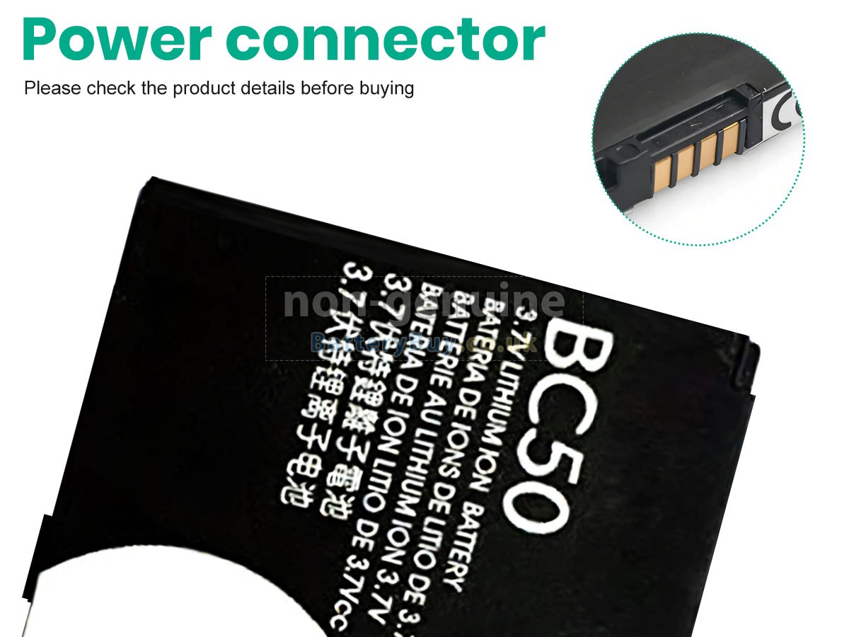 Replacement Battery for Motorola BC50