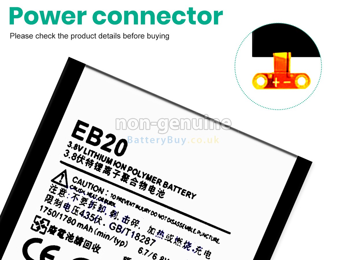 Replacement Battery for Motorola EB20