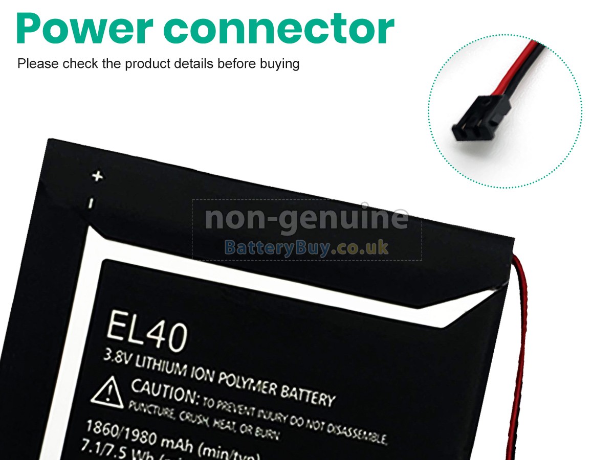 Replacement Battery for Motorola EL40