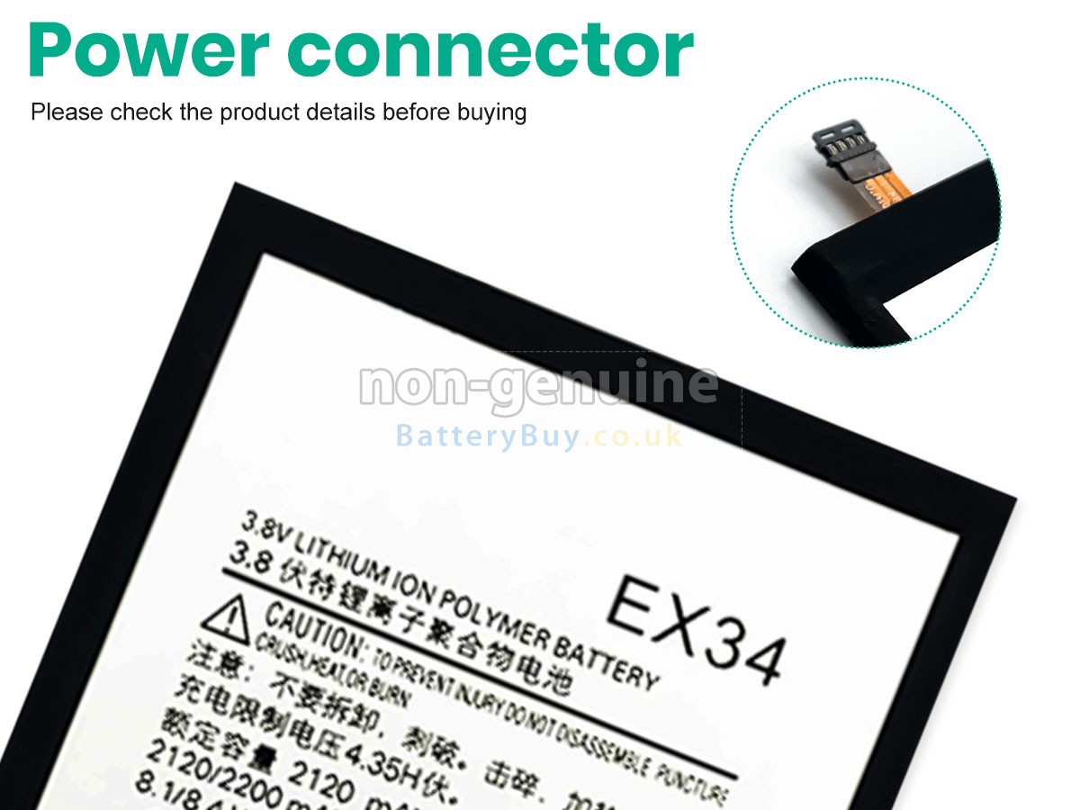 Replacement Battery for Motorola EX34