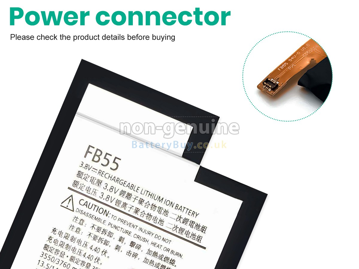 Replacement Battery for Motorola FB55