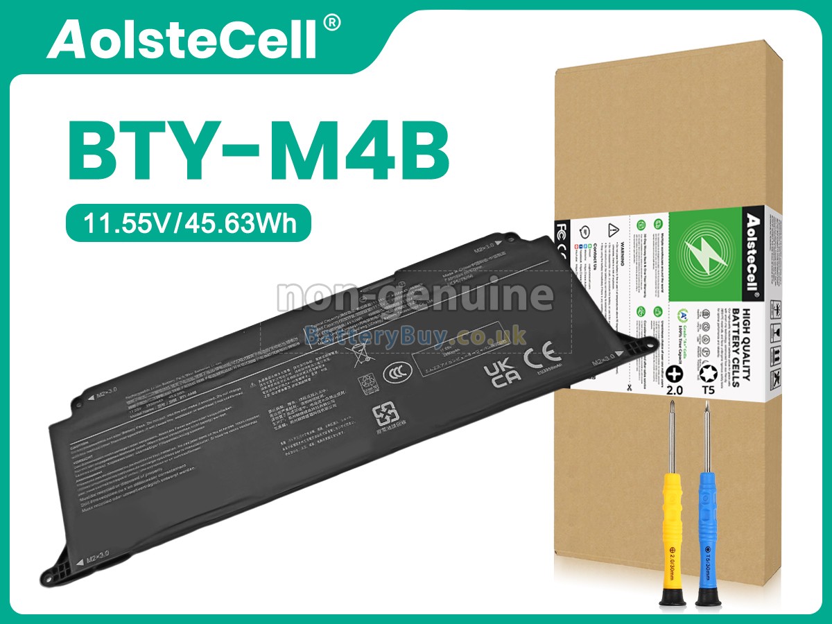 replacement battery for MSI BTY-M4B