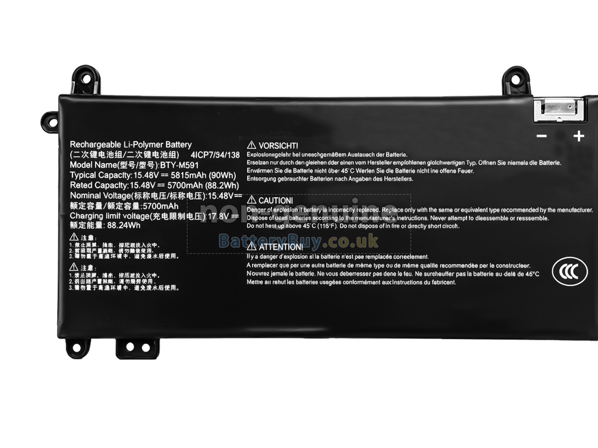 Replacement Battery for MSI S9N-0W4J200-AQ2