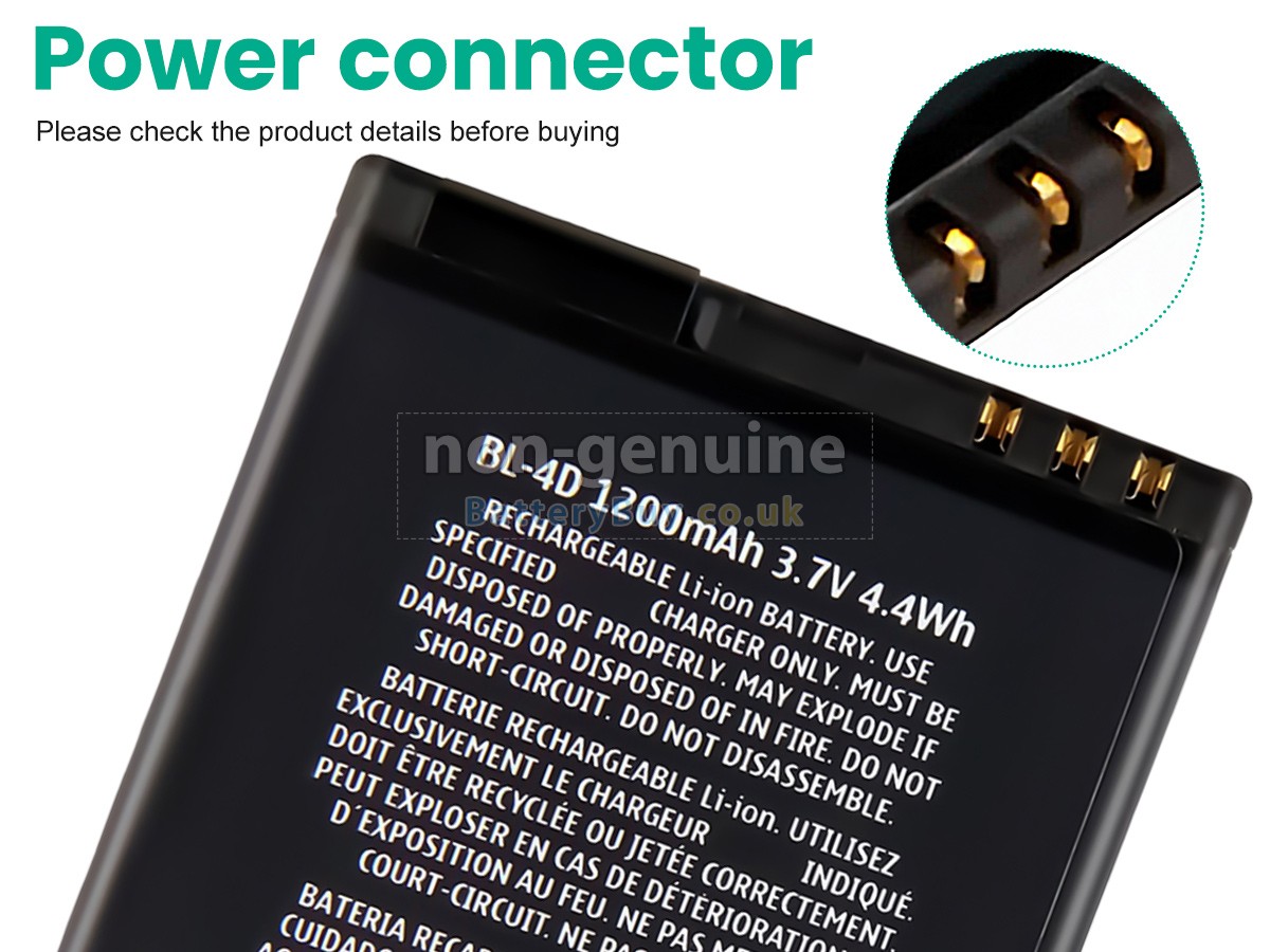 replacement battery for Nokia N8