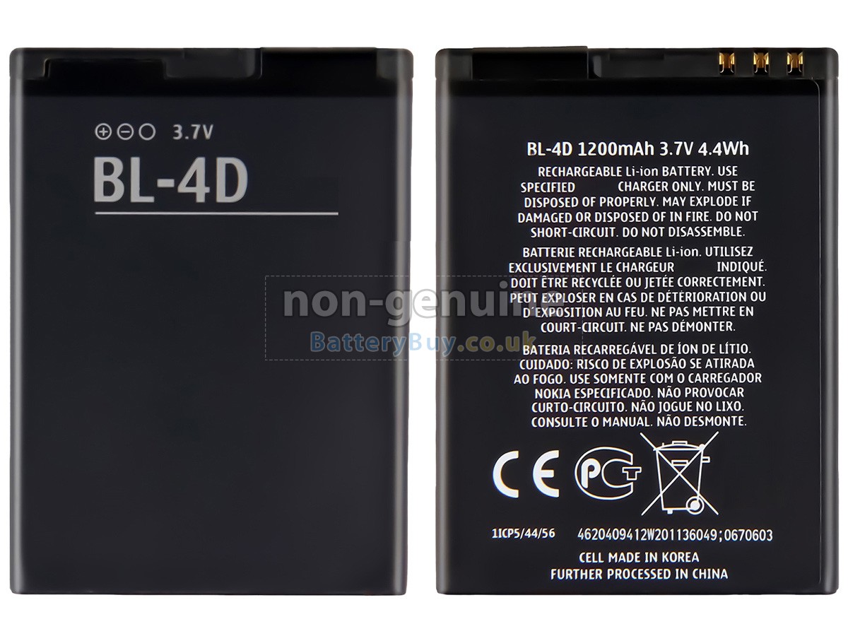 replacement battery for Nokia N8