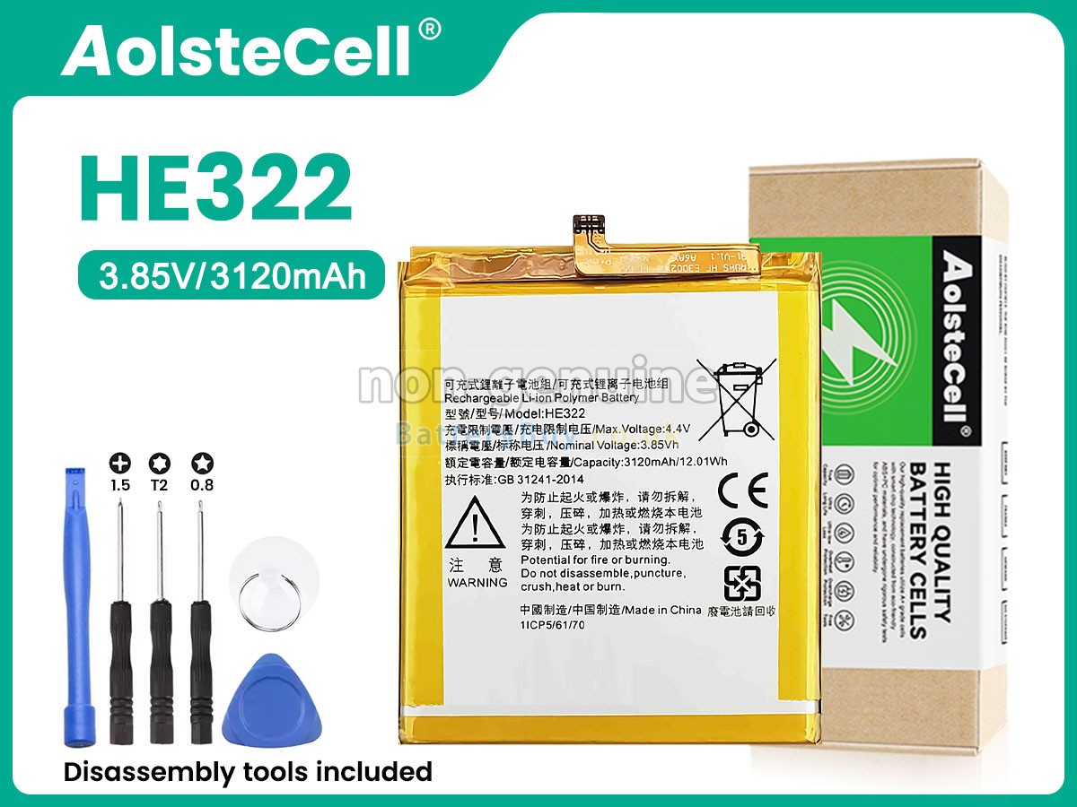 replacement battery for Nokia HE322