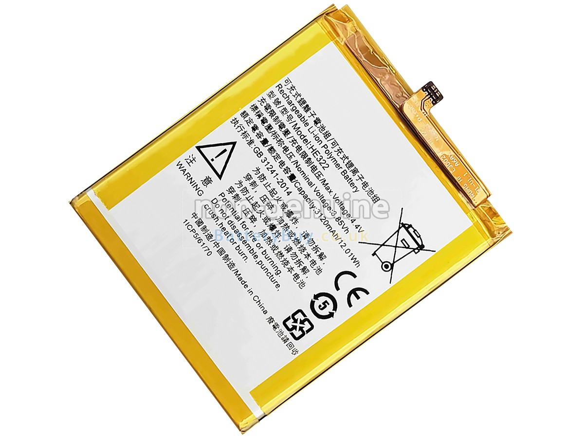 replacement battery for Nokia HE322