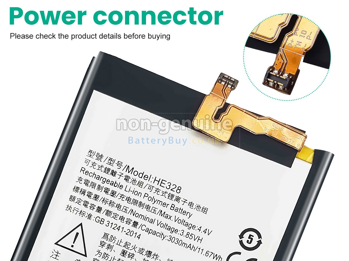 replacement battery for Nokia 8