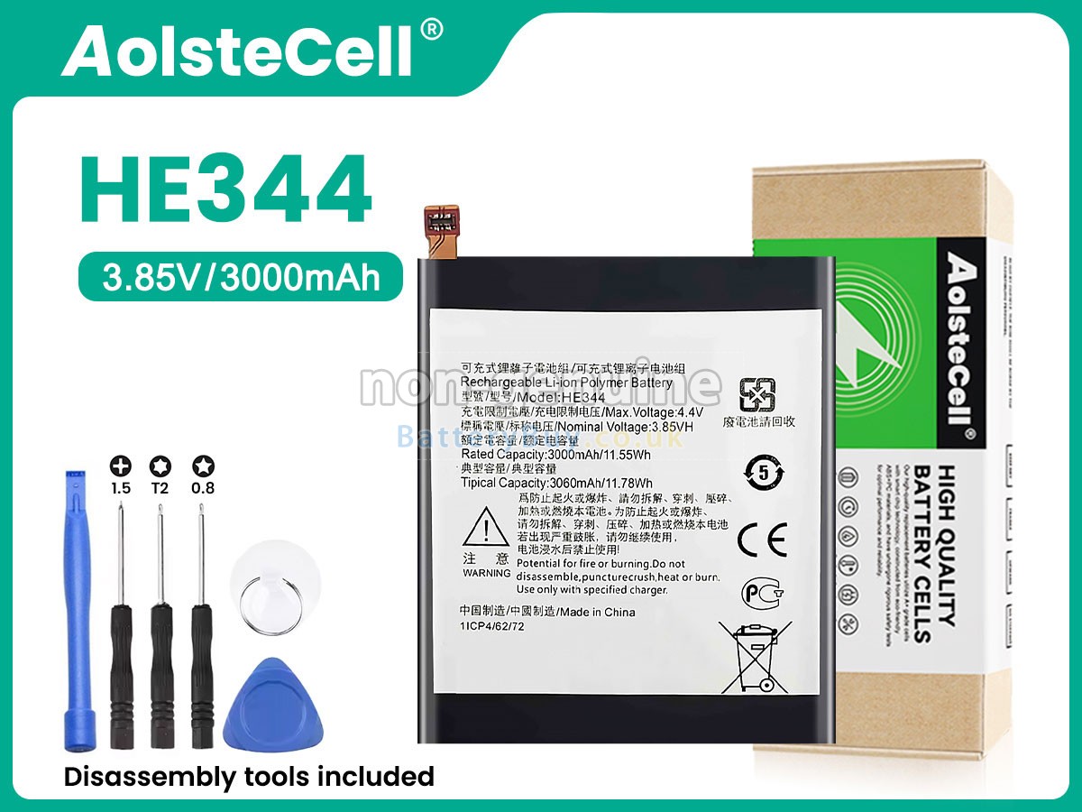 replacement battery for Nokia HE344