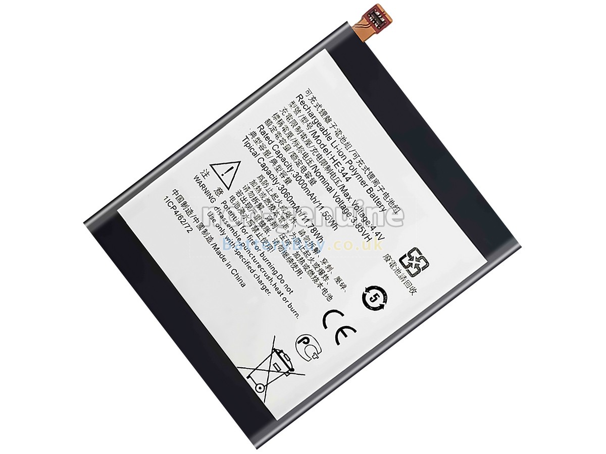 replacement battery for Nokia HE344