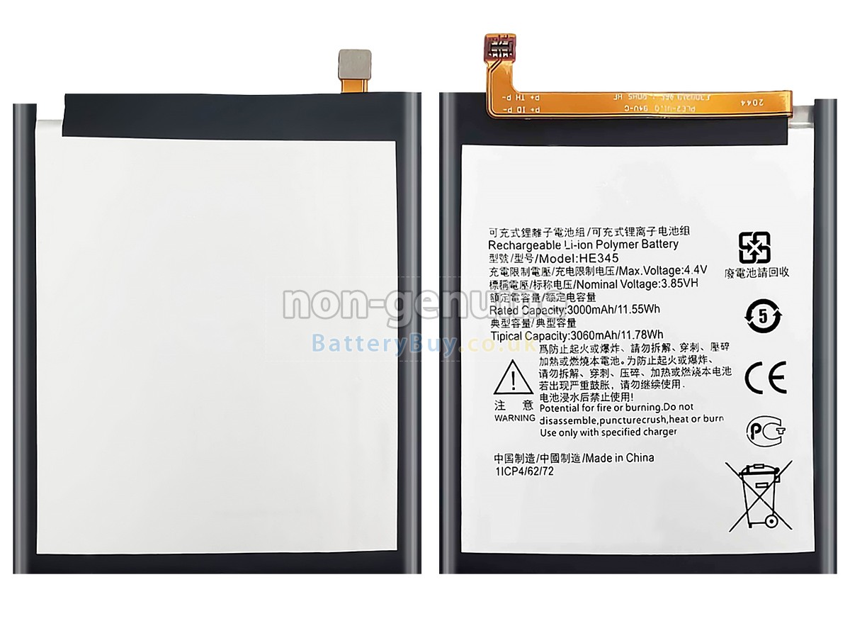 replacement battery for Nokia HE345