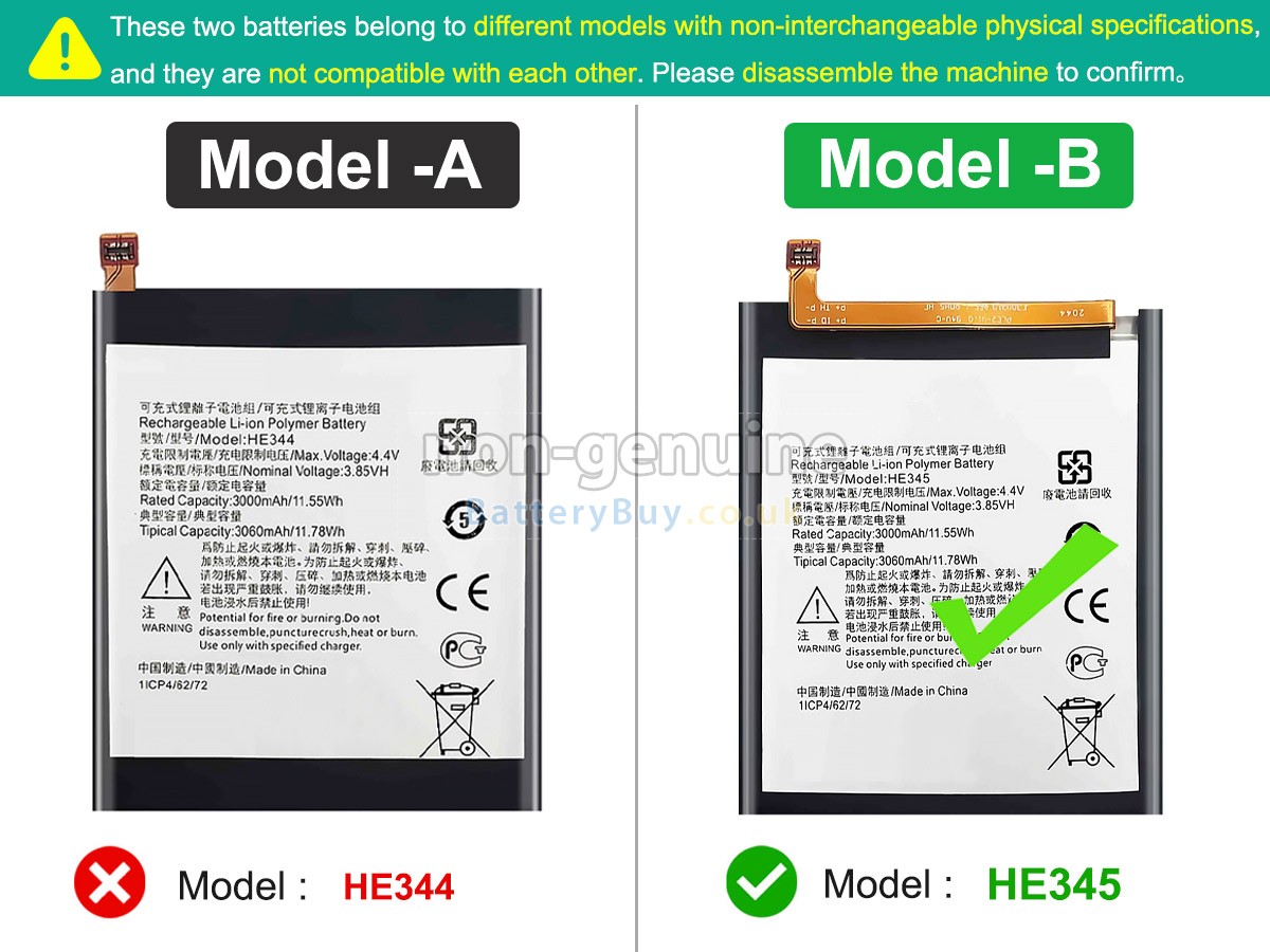replacement battery for Nokia 6(2018)
