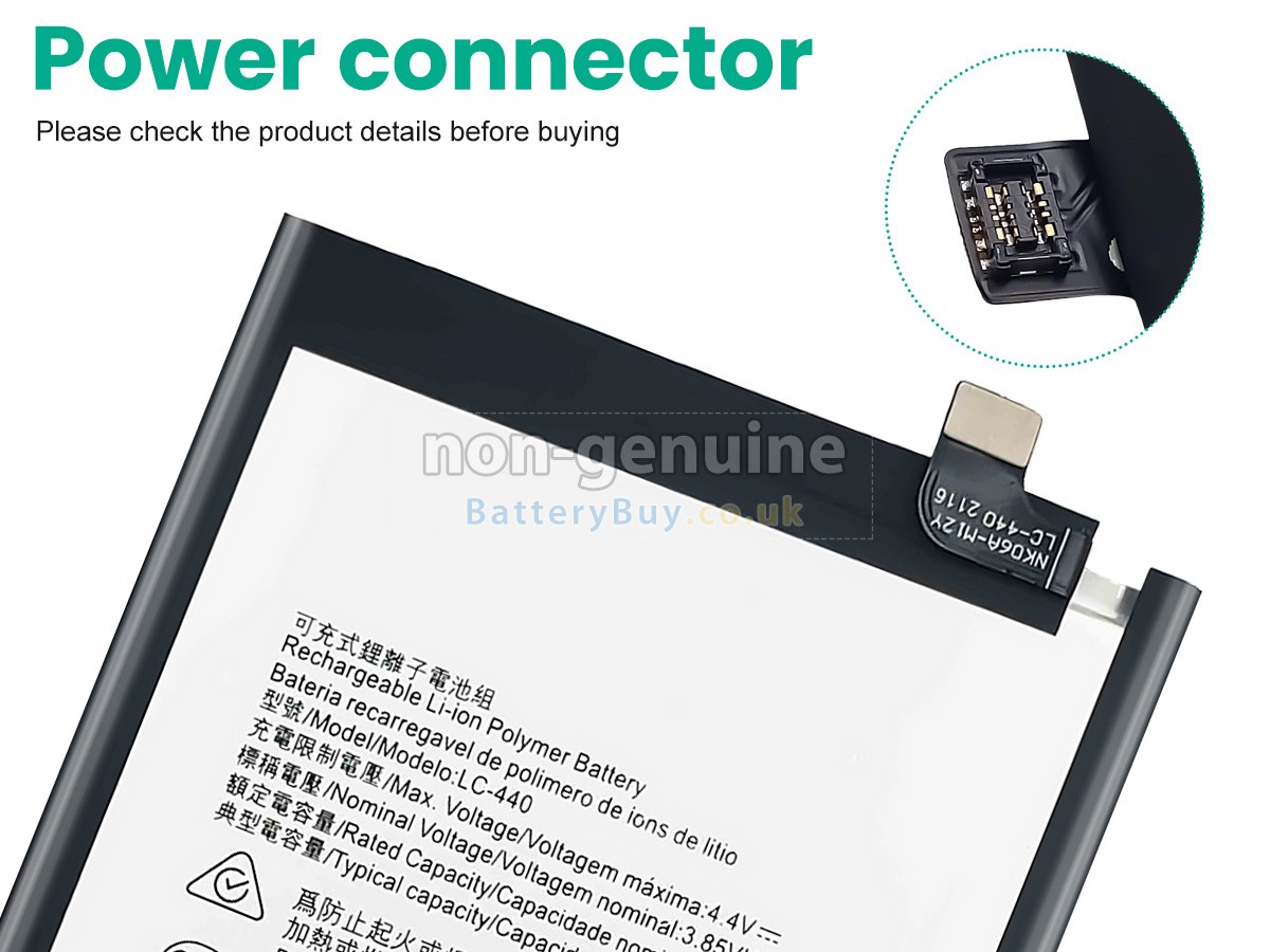 replacement battery for Nokia LC-440
