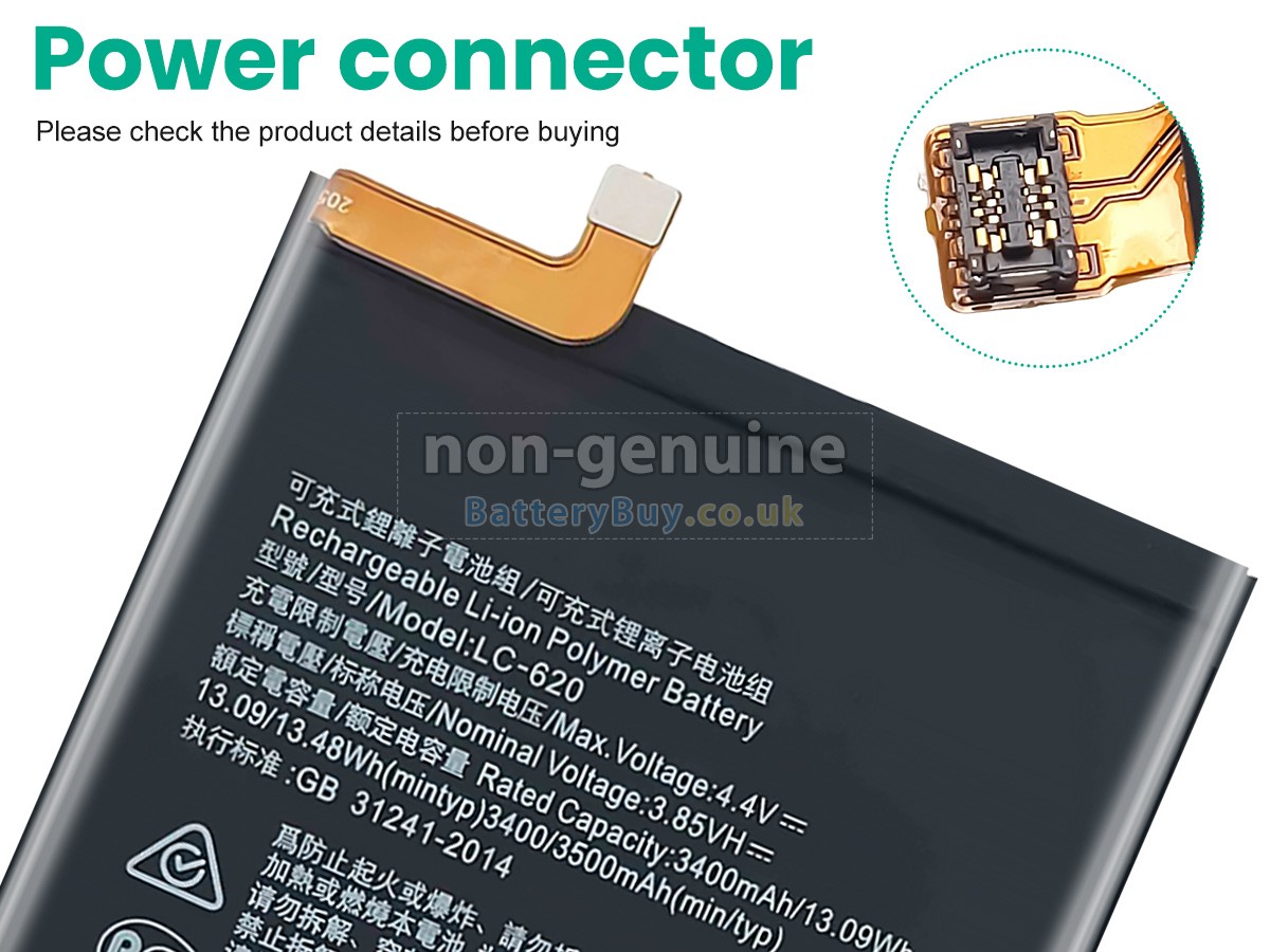 replacement battery for Nokia LC-620