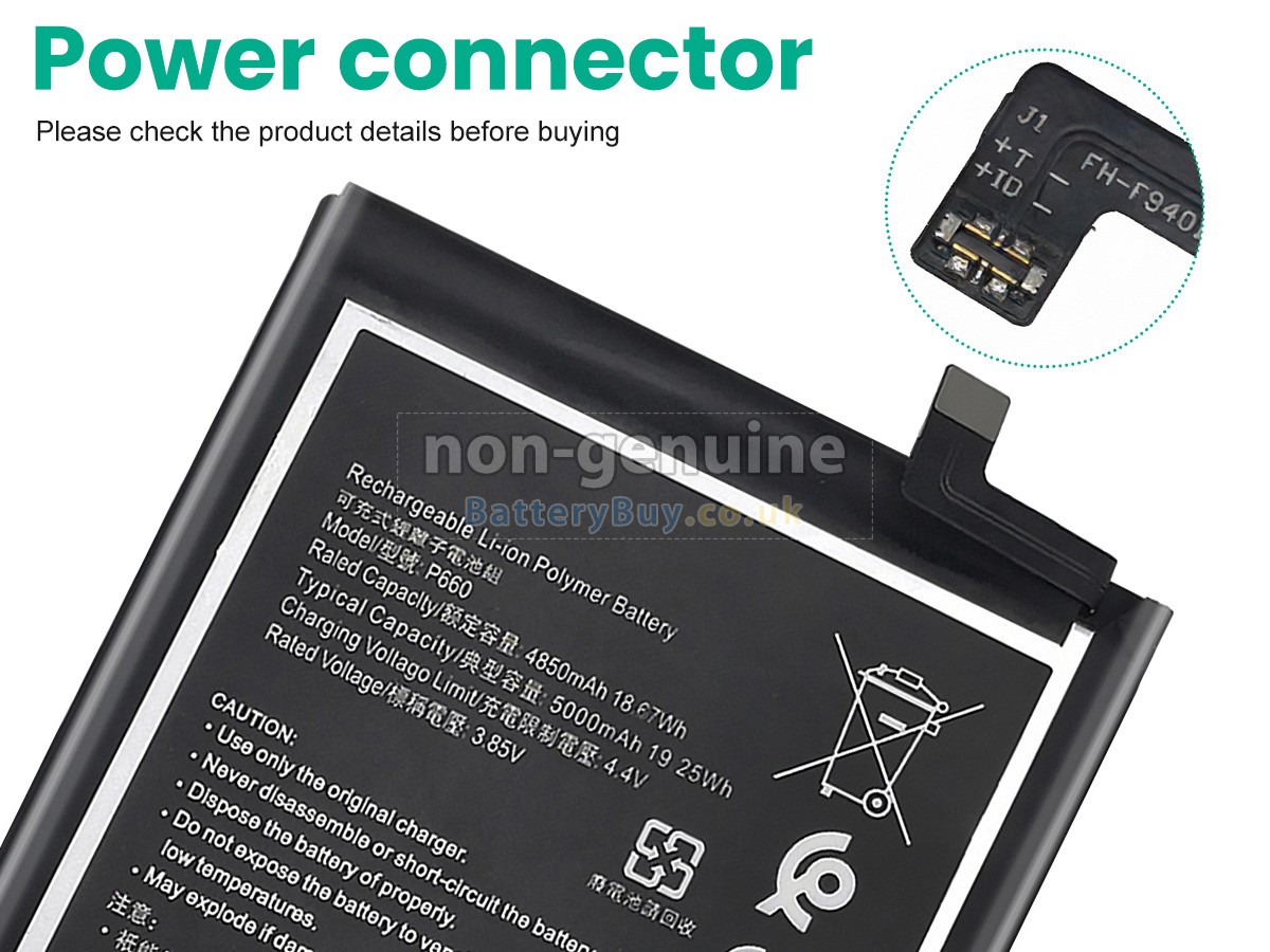 replacement battery for Nokia P660