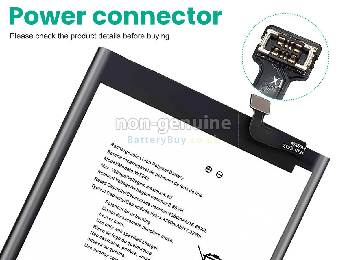 replacement battery for Nokia 2.4 TA-1270