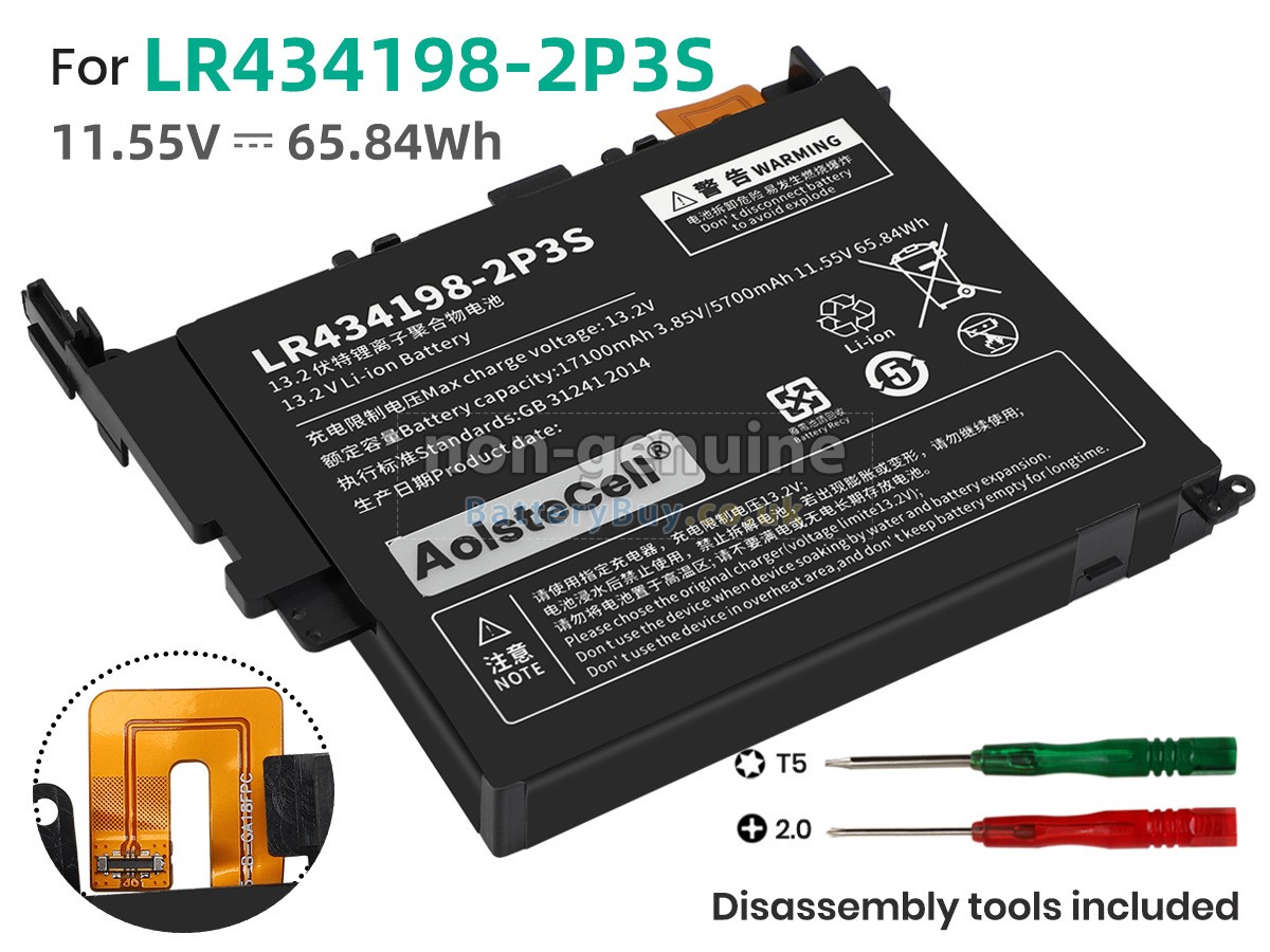 replacement battery for One netbook LR434198-2P3S