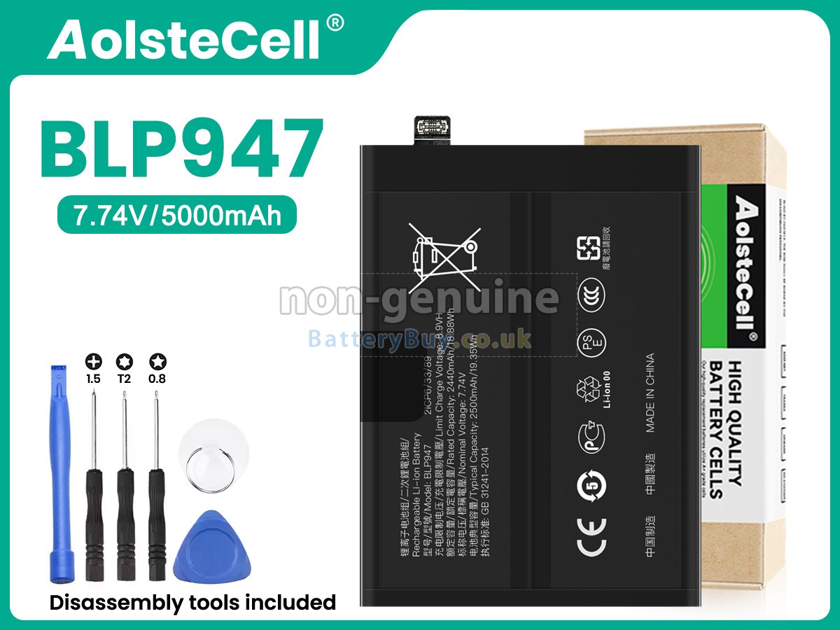 replacement battery for Oppo BLP947