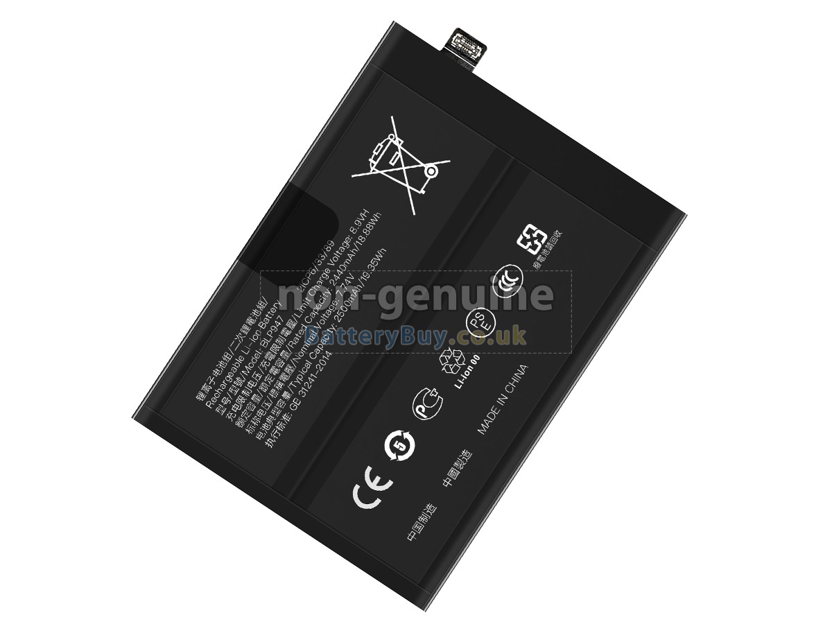 replacement battery for Oppo BLP947