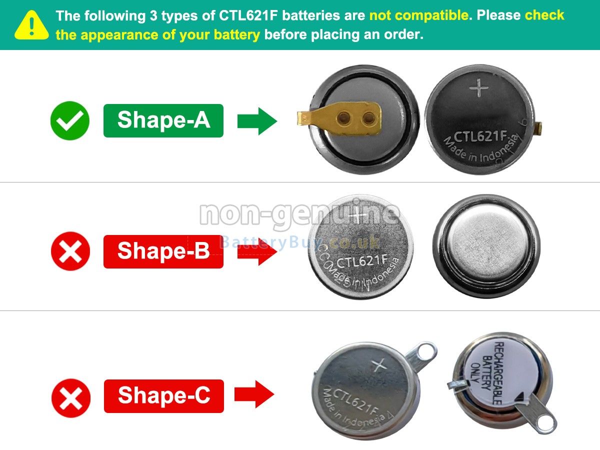 replacement battery for Panasonic CTL621F