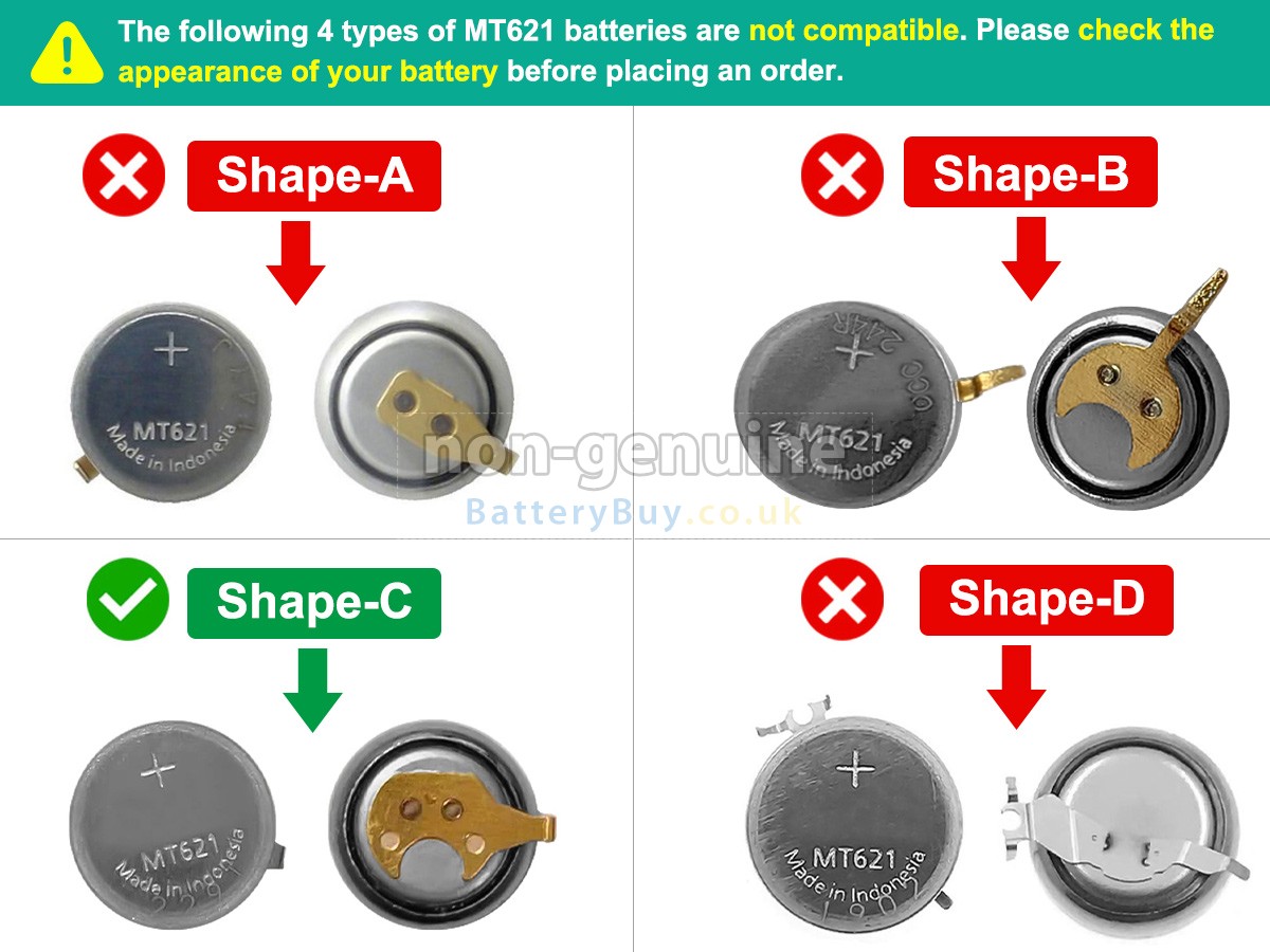 replacement battery for Panasonic MT621