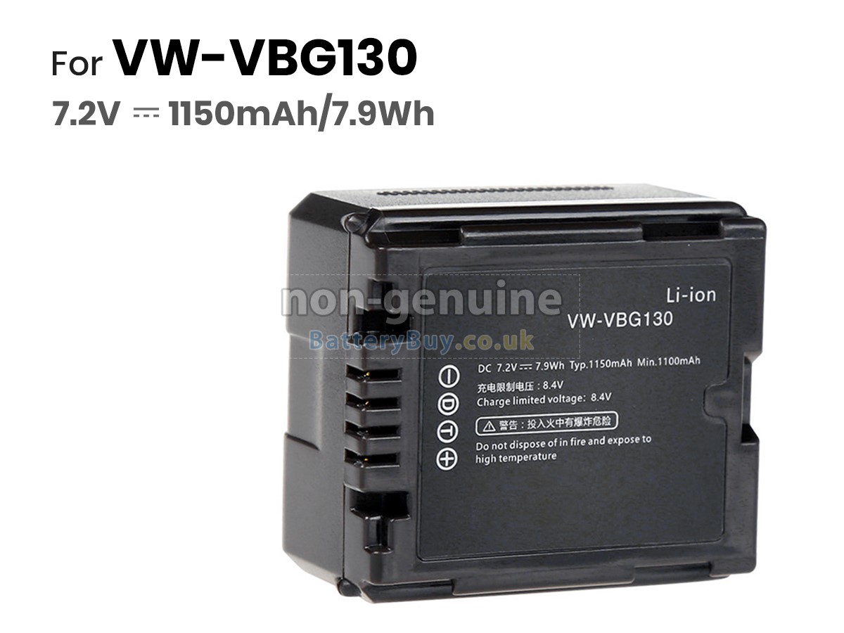 Batteria Ricaricabile Dot.Foto VW-VBG260 – 7,4 V / 2500 MAh Compatibile Con Panasonic AG-HMC, HDC, NV E SDR