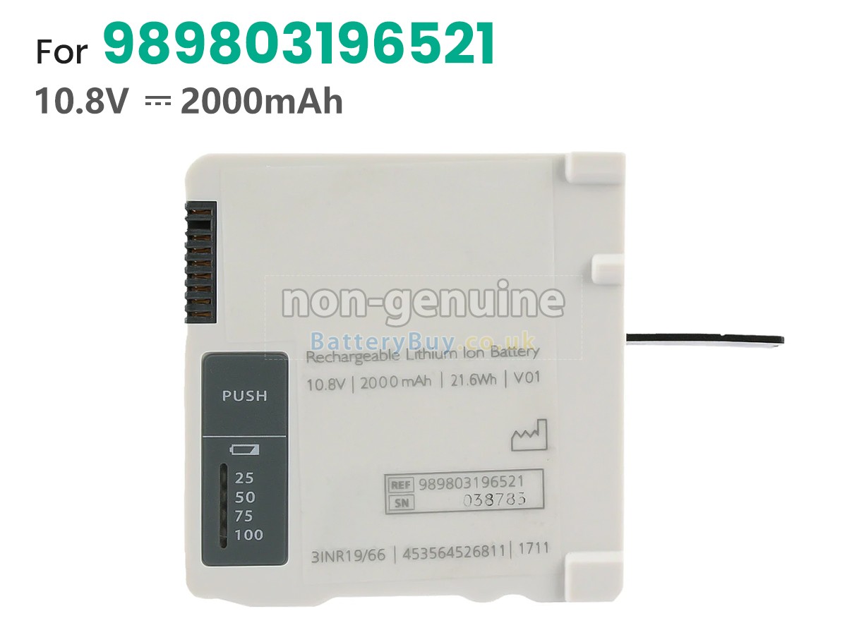 replacement battery for Philips INTELLIVUE MX700