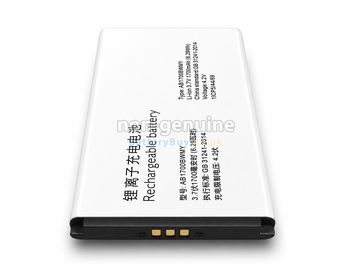 Replacement Battery for Philips AB1700BWMY