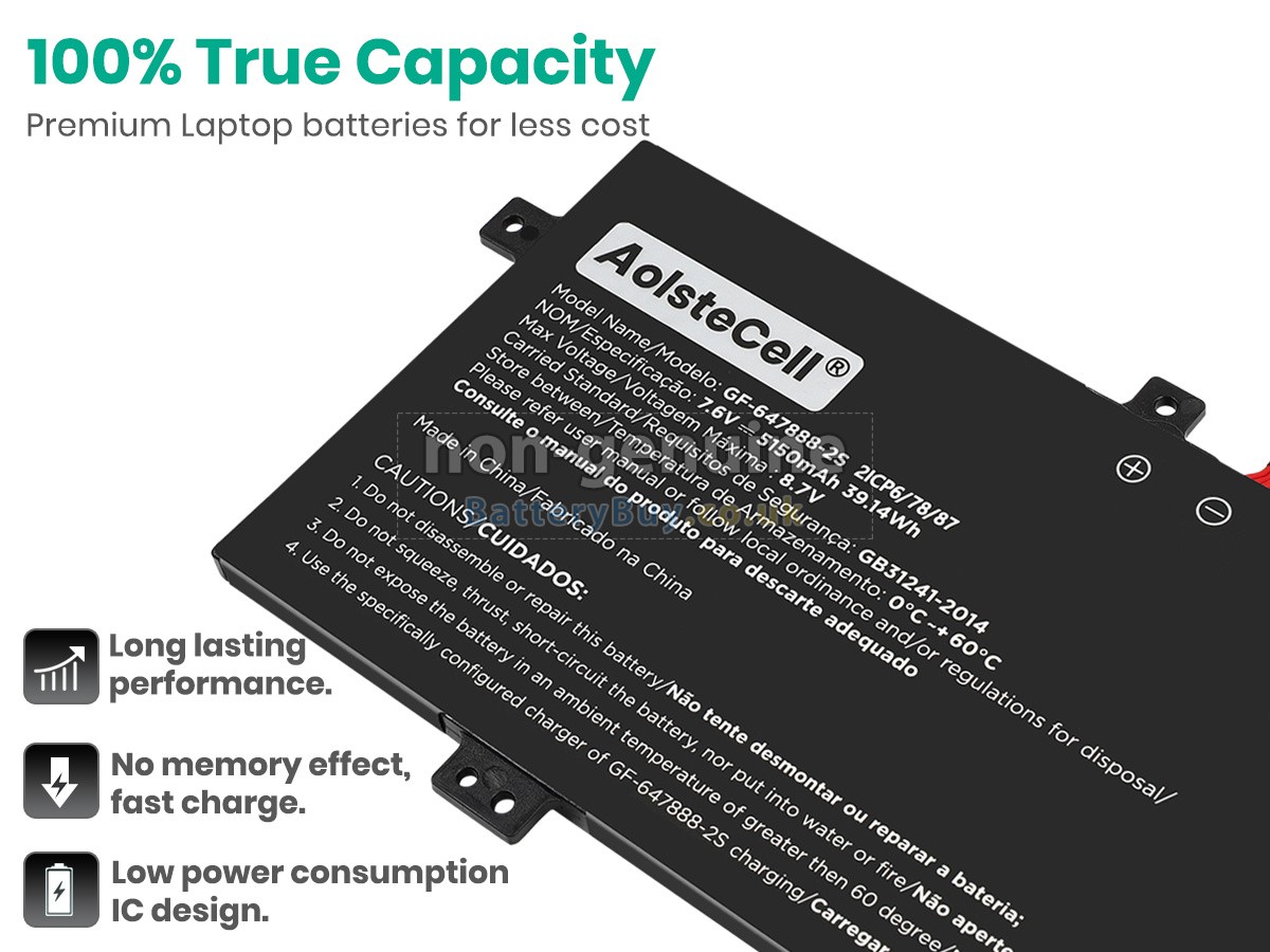 replacement battery for Positivo NV-647888