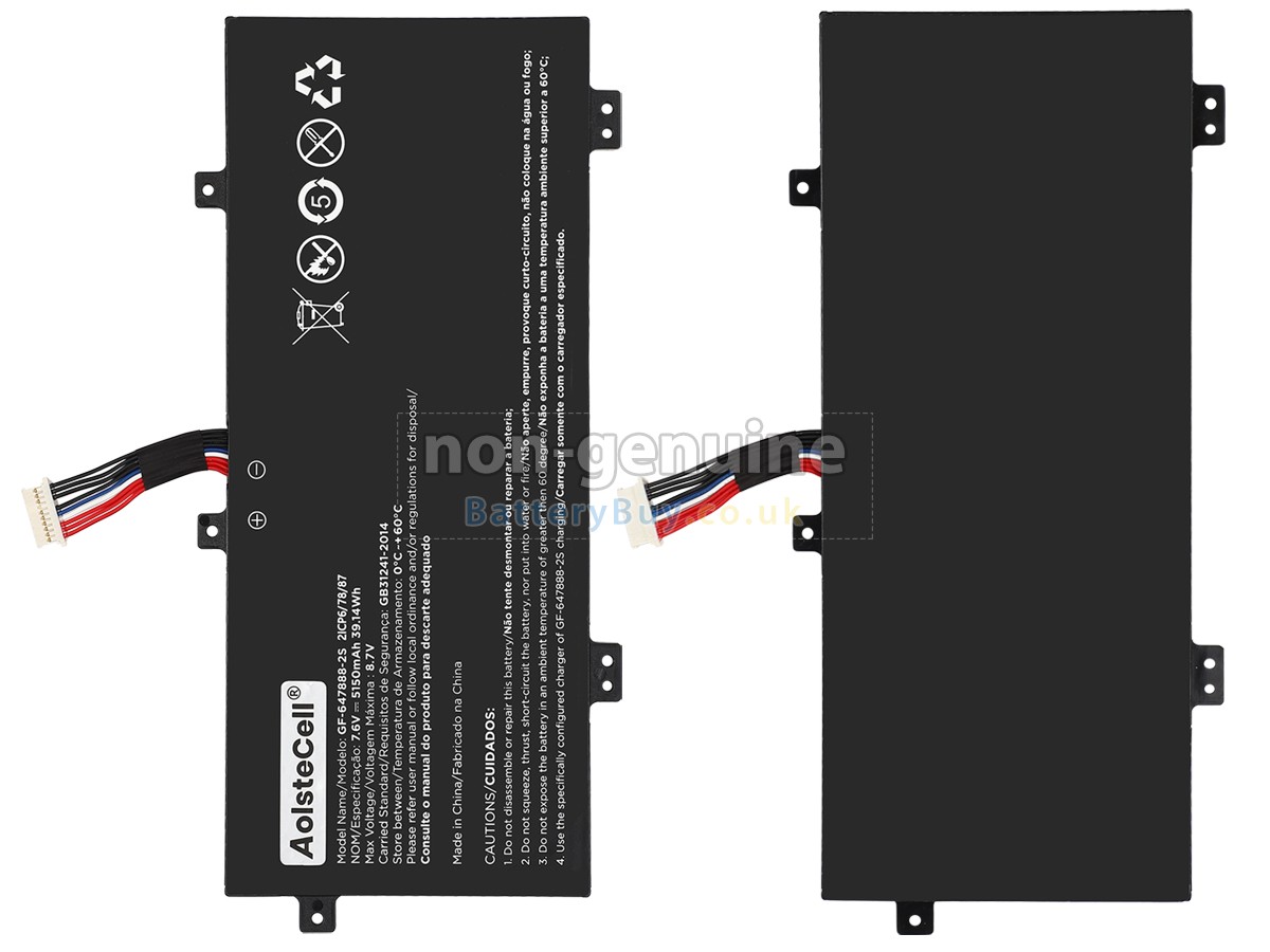replacement battery for Positivo NV-647888