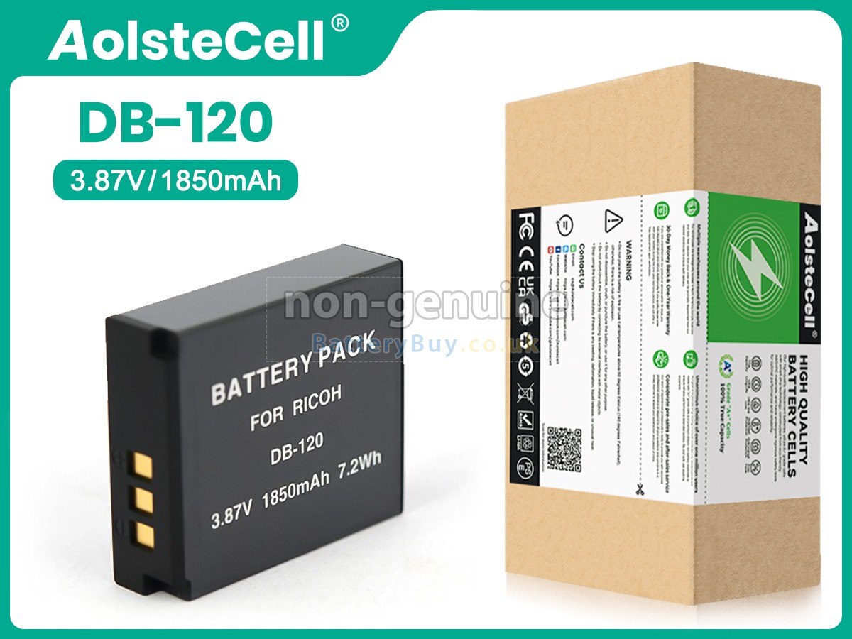 replacement battery for Ricoh DB-120