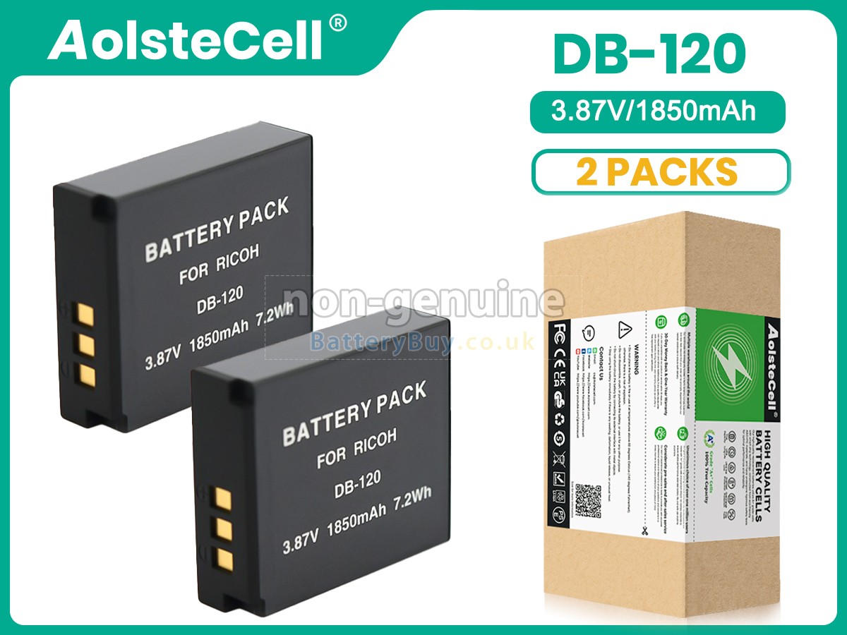 replacement battery for Ricoh DB-120