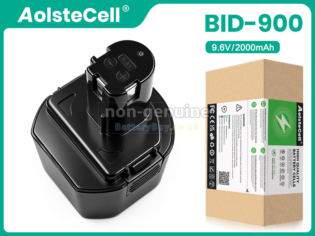 Replacement Battery for Ryobi 9.6V BID-900