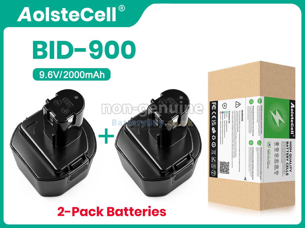 Replacement Battery for Ryobi 9.6V BID-900