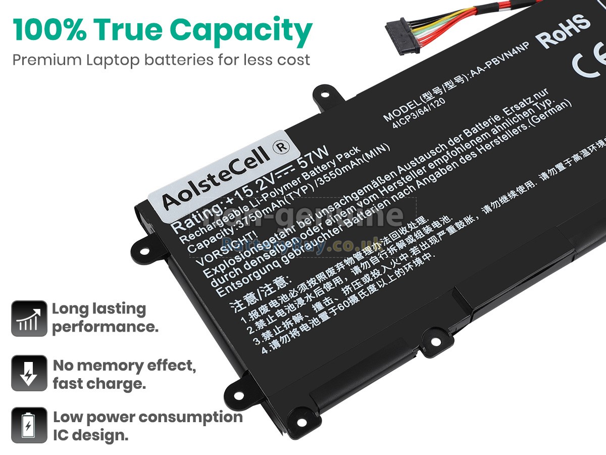 replacement battery for Samsung NP670Z5E-X01ZA