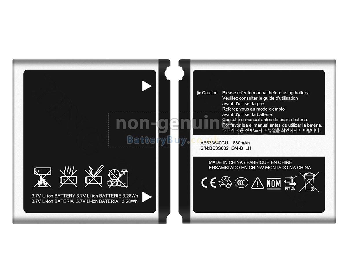 replacement battery for Samsung S3600I