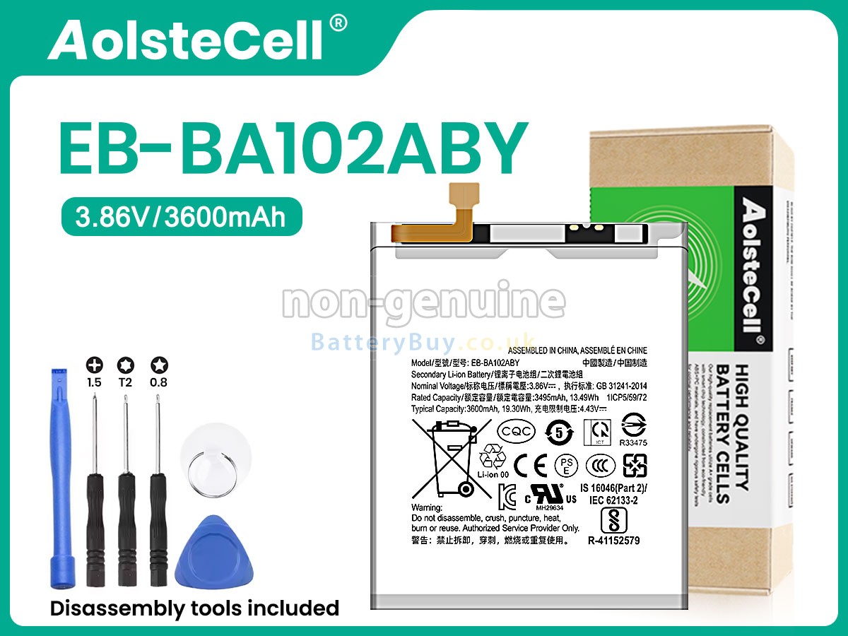 replacement battery for Samsung EB-BA102ABY