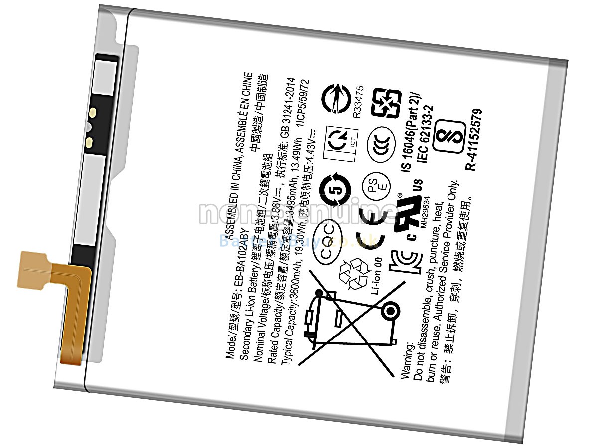 replacement battery for Samsung EB-BA102ABY