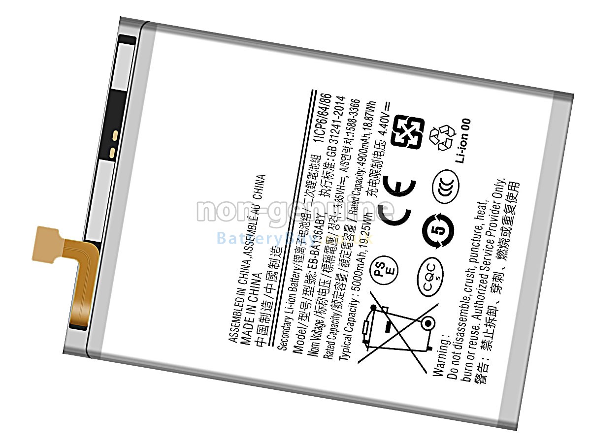 replacement battery for Samsung EB-BA136ABY