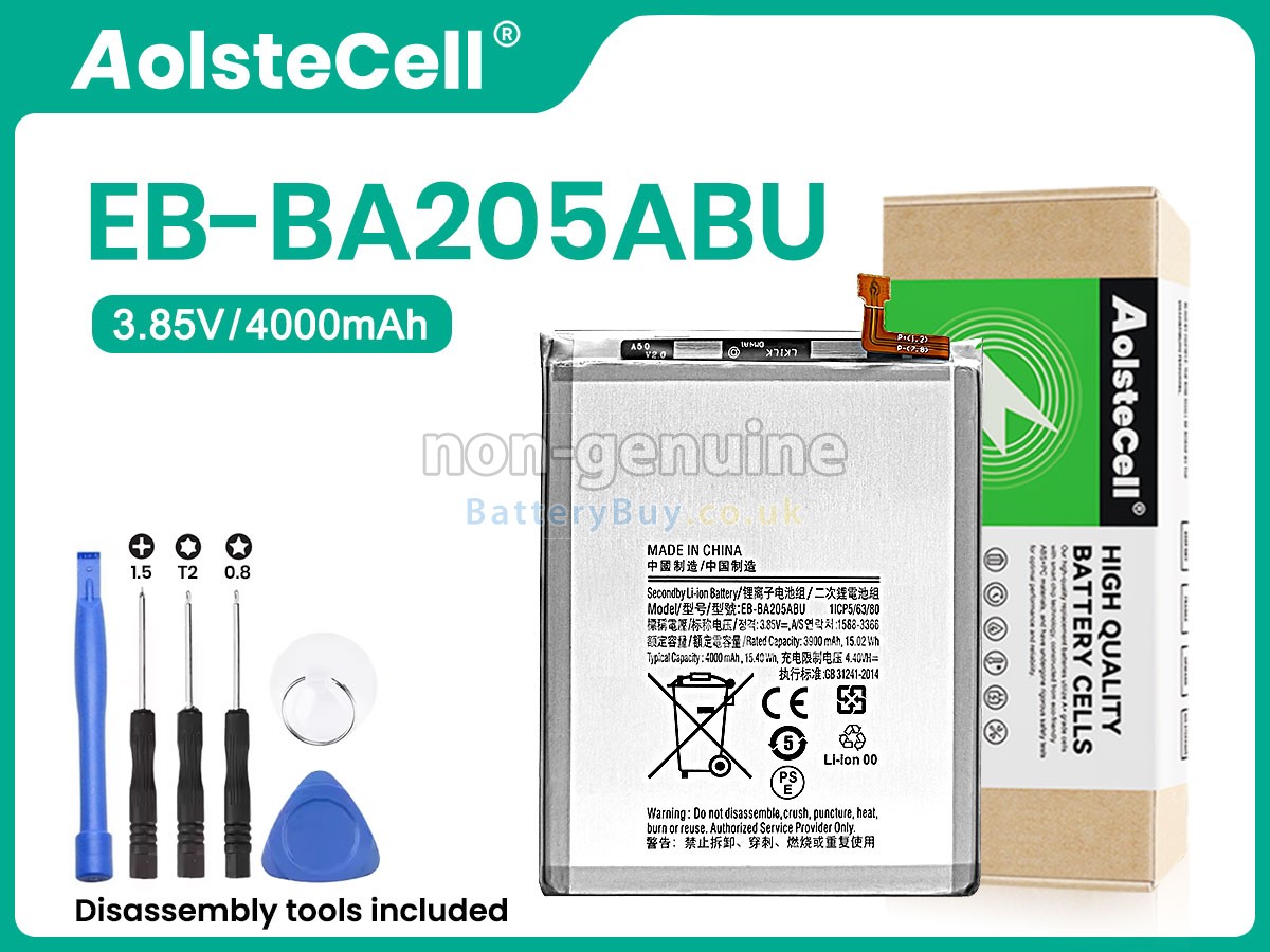 replacement battery for Samsung EB-BA205ABN