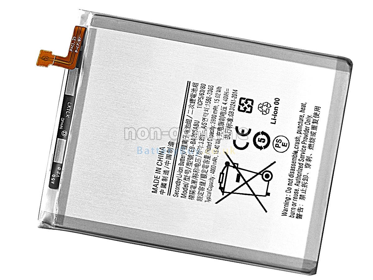 replacement battery for Samsung EB-BA205ABN