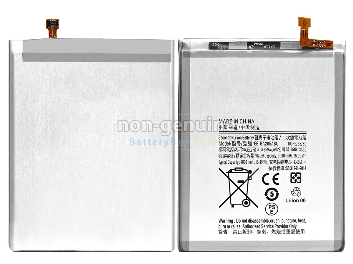 replacement battery for Samsung EB-BA205ABN