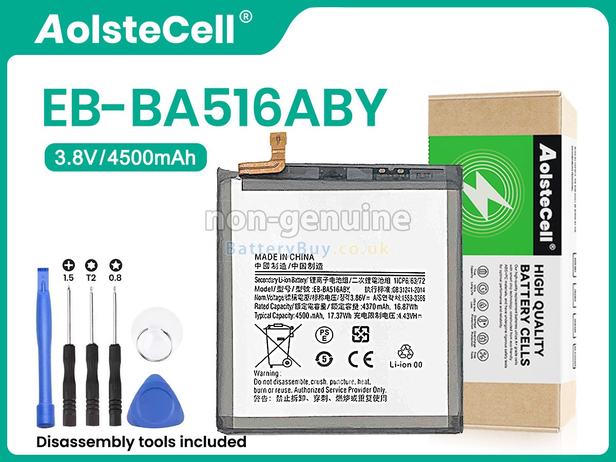 replacement battery for Samsung EB-BA516ABY