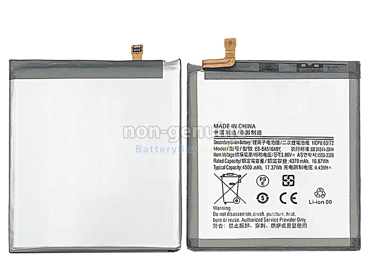 replacement battery for Samsung EB-BA516ABY