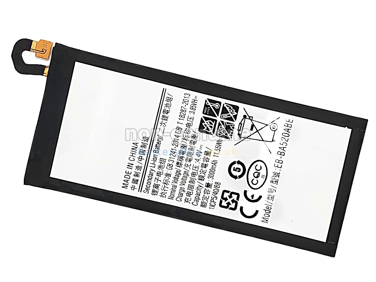replacement battery for Samsung EB-BA520ABE
