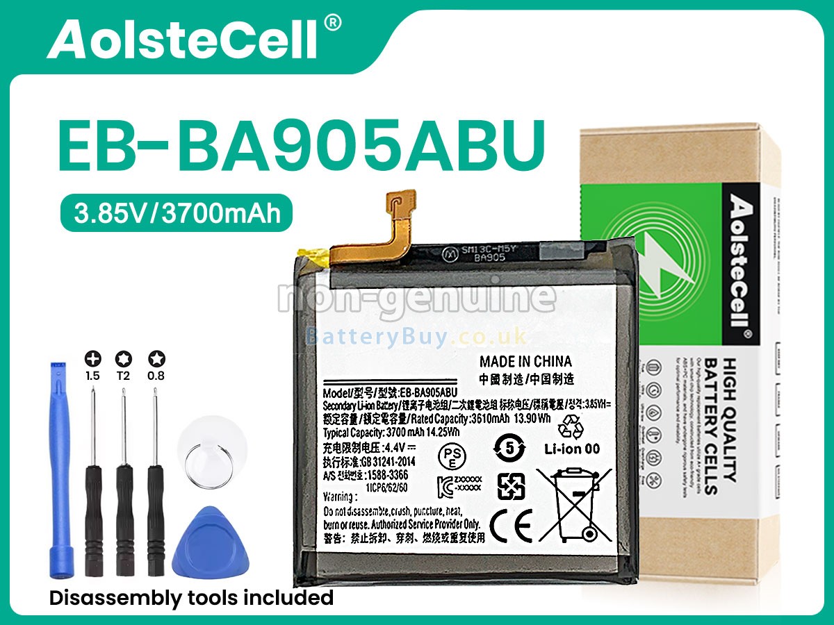 replacement battery for Samsung EB-BA905ABU