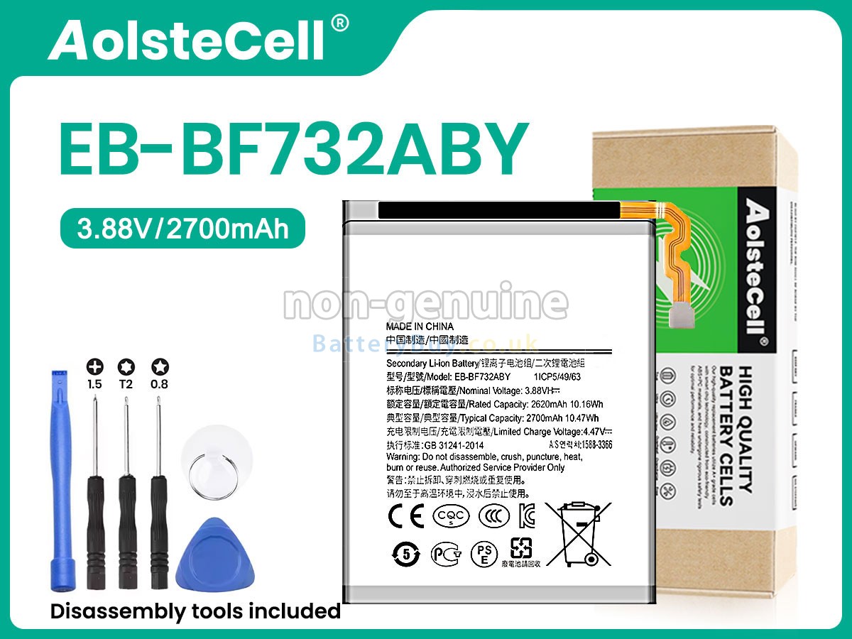 replacement battery for Samsung EB-BF732ABY