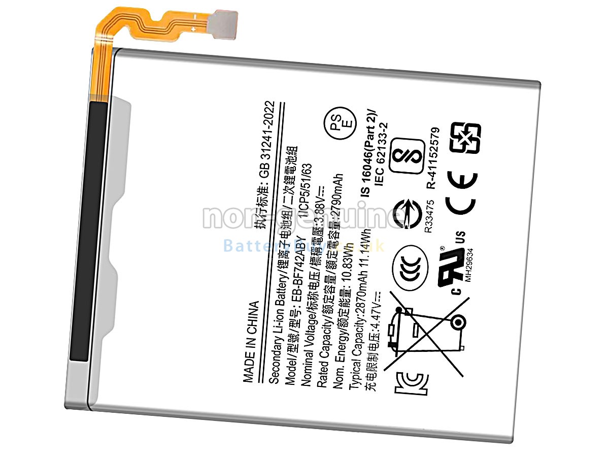 replacement battery for Samsung Z FLIP 6